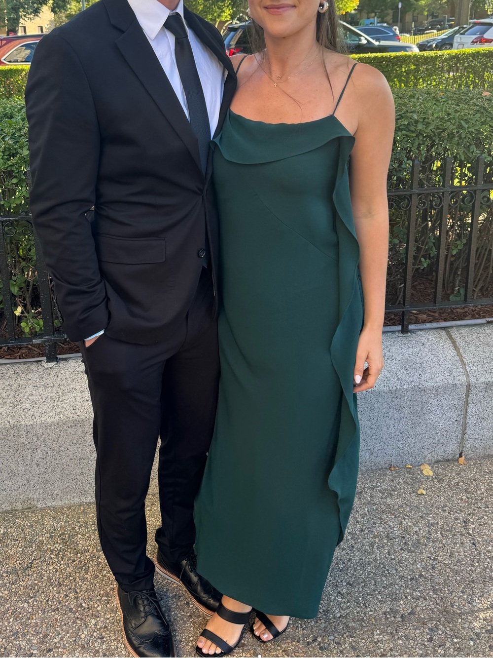 Zara Emerald Green Maxi Slip Dress
